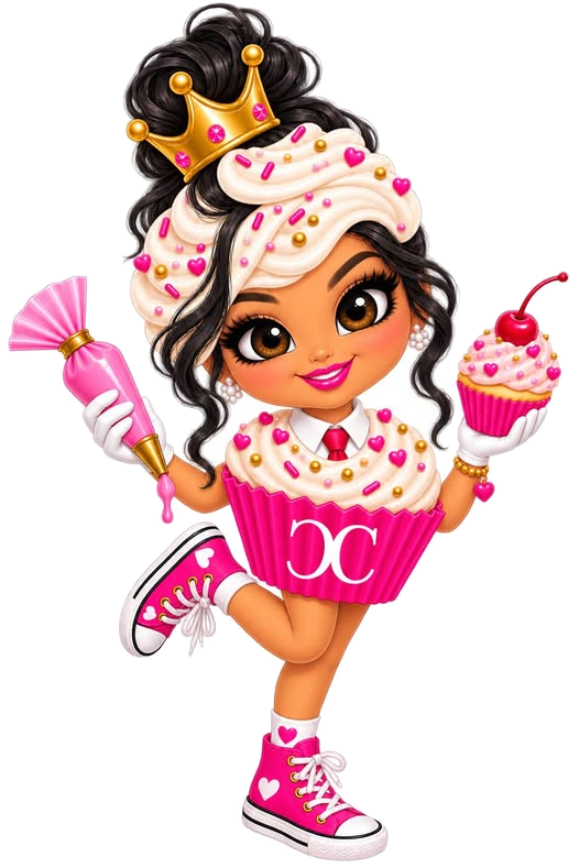 Miss Dulce, the Custom Cupcakes mascot